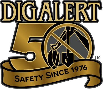 DigAlert® 50th Anniversary Logo